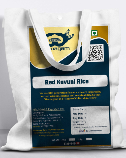 "Red Kavuni Rice – The Ancient Grain for Vibrant Health and Flavor"