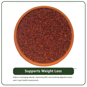 Little Millet has a low glycemic index and is rich in dietary fiber, which slows down the release of glucose into the blood.