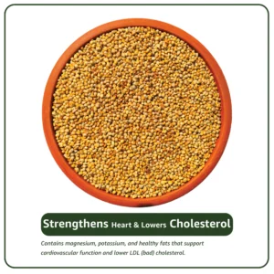 Contains magnesium, potassium, and healthy fats that support cardiovascular function and lower LDL (bad) cholesterol.